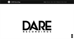 Desktop Screenshot of darerecordings.com